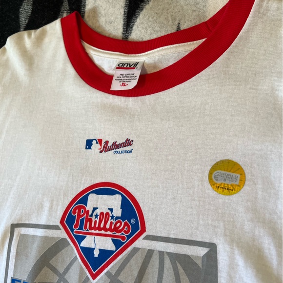 2007 Philadelphia Phillies MLB NLDS east champions T shirt XL NWOT w/ hologram - Picture 3 of 4